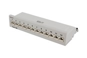 Accessoires - Deltaco PAN-212 Patch Panel 12xRJ45 Cat6a wall-mountable metal grey - PAN-212