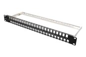 Accessoires - Deltaco 19" Keystone patchpaneel 48 poorten 1U al - PAN-115