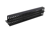 Accessoires - Deltaco 19" 1U Plastic Cable Management Bar - SP-3663-1U