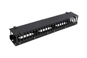 Accessoires - Deltaco 19" cable management metal/plastic finge - SP-3648-2U