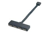 Case accessoires - Akasa RGB LED splitter - 10 cm: RGB LED splitter - 10 cm - AK-CBLD02-10BK