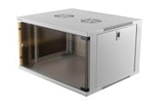 Rackkoffers - Deltaco 19" kast 6U 540x450mm staand of wandmontage - 19-5406W