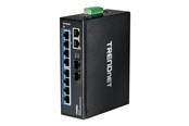 Switch - TRENDnet TI-G102 10-Port Hardened Industrial Gigabit DIN-Rail Switch - TI-G102