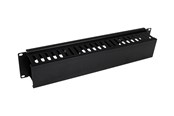 Rackkoffers - StarTech.com 2U Horizontaal Vingerkanaal Rack Kabelbeheerpaneel met Deksel - rack kabelbeheerpaneel - 2U - CMDUCT2U