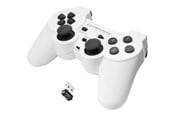 Gaming accessoires - Esperanza Draadloos GamePad PS3/PC USB Gladiator Wit - Wireless Controller - PC - EGG108W