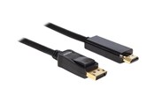 Beelscherm- en tv-kabel - DeLOCK video cable - DisplayPort / HDMI - 2 m - 82587