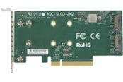 Docking station - Supermicro 2x NVMe PCIe 3.0 x8 Low Profile - AOC-SLG3-2M2-O