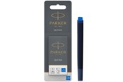 Schrijf- en tekengerei - Parker Fountain Pen Ink Refill Cartridges | Long | Blue QUINK Ink | 10 Count (Blister) - S0881390