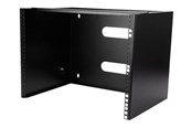 Rackkoffers - StarTech.com Wall-Mount Bracket for Shallow Rack-Mount Equipment - Massief staal - 8U cabinet - 8U - WALLMOUNT8