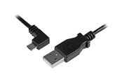 USB-kabel - StarTech.com Micro-USB Type B Charge-and-Sync Cable M/M - Left-Angle Micro-USB Type B - USB-kabel - 50 cm - USBAUB50CMLA