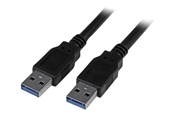 USB-kabel - StarTech.com USB 3.0 Cable - A to A - M/M - USB 3.1 Gen 1 (5 Gbps) - USB cable - 3 m - USB3SAA3MBK