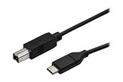 USB-kabel - StarTech.com USB-C Aan USB-B Printer Cable - M/M - 0.5 m - USB 2.0 - USB-C cable - 50 cm - USB2CB50CM