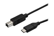 USB-kabel - StarTech.com USB-C Aan USB B Printer Cable - M/M - USB 2.0 - USB-C cable - 3 m - USB2CB3M