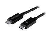 FireWire / ThunderBolt kabel - StarTech.com Thunderbolt 3 (20Gbps) USB C Cable - Black - 1m - TBLT3MM1M
