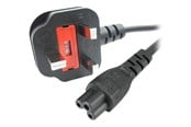 Voedingskabel (intern) - StarTech.com UK Laptop Power Cord 3 Slot for UK BS1363 to C5 Clover Leaf - power cable - 1 m - PXTNB3SUK1M