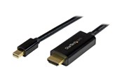 Beelscherm- en tv-kabel - StarTech.com Mini DisplayPort Aan HDMI AV / multimedia paneel Cable - 5 m (15 ft) - 4K 30Hz - Video cable - DisplayPort / HDMI - 5 m - MDP2HDMM5MB