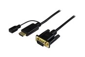 Beelscherm- en tv-kabel - StarTech.com HDMI to VGA active converter cable HDMI to VGA adapter - video converter - 0.9m - HD2VGAMM3