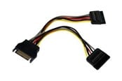 Voedingskabel (intern) - StarTech.com SATA-voeding Y Splitter Cable AV / multimedia paneel - M/F - Stroom splitter - 15.2 cm - PYO2SATA