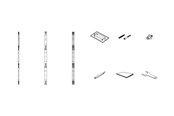 Muurbevestigingen, AV-bevestigingen & AV-meubels - Samsung Frame Kit - Max - recommended for - VG-LFH15FWA/EN