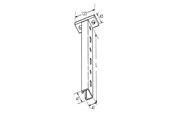 Trays, railkoker en bevestigingen - Legrand P41s1000hdg strut pendant 1000 hdg - 595123