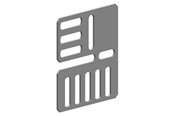 Trays, railkoker en bevestigingen - Legrand Assembly plate Universal joker galv - 340183