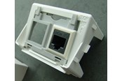 Stopcontacten en stekkerdozen - Legrand 2x rj45 data keystone socket grey frame 3m white - 8190638