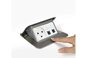 Trays, railkoker en bevestigingen - Legrand Popup alu 4mod - 54011