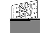 Trays, railkoker en bevestigingen - Wibe Knooppunt doosplaat w24 voorgelakt - 717995