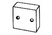 Trays, railkoker en bevestigingen - Wibe End plug 28d plastic - 709020