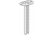 Trays, railkoker en bevestigingen - Wibe Vertical piece 2f/1000 hdg - 717200
