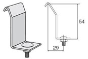 Trays, railkoker en bevestigingen - Wibe Profile clamp 42 aisi 316 - 725763