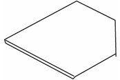 Trays, railkoker en bevestigingen - Wibe Cover corner piece 200mm - CSU30062002