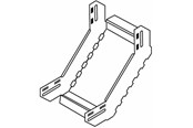 Trays, railkoker en bevestigingen - Wibe Interne bocht 90 graden 200mm - CSU36232002