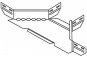 Trays, railkoker en bevestigingen - Wibe Vertakkingsstuk 400mm - CSU36074002