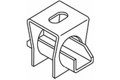 Trays, railkoker en bevestigingen - Wibe Ceiling bracket vertical - CSU08020100