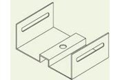 Trays, railkoker en bevestigingen - Wibe Inside channel bracket u - 300mm fzs - CSU08143009
