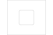 Trays, railkoker en bevestigingen - Hager Cover 1e/br 130 perlewhite - 1E/BR130PH