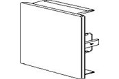 Trays, railkoker en bevestigingen - Hager End plate for br 70130 pw - M5573PERL