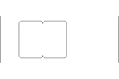 Trays, railkoker en bevestigingen - Hager Cover 2m 2se/fb 130 perlewhite - 2SE/FB130PH