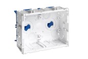 Trays, railkoker en bevestigingen - Hager Junction box clicline double - SC2-BRHN/BLÅ FOD