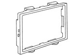 Trays, railkoker en bevestigingen - Hager Frame brn pw for clicline double - 2RC/BRN PH