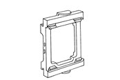 Trays, railkoker en bevestigingen - Tehalit Frame single opus 1ro/brn perlewhite - 1RO/BRNPH