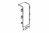 Trays, railkoker en bevestigingen - Tehalit Coupling plate sl 20051 m 5555 perlewhite - M5555PH