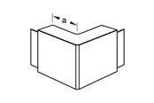 Trays, railkoker en bevestigingen - Tehalit Outer corner lf/lfh 30045 ph - M6182PH