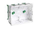 Trays, railkoker en bevestigingen - Hager Junction box clicline double br - SC2-BR/GRØN FOD