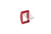 Koperen bekabeling - Leviton Color insert frame with dust cover for panels red - MMCACCINSDC1