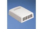 Stopcontacten en stekkerdozen - PANDUIT Nk 4-port Oppervlak mount box - NK4BXIW-AY
