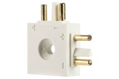 Lampen - SG Armaturen Slimline l-connector mat Wit - 391210