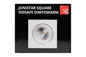 Lampen - SG Armaturen Junistar square isosafe dimtowarm sort 7w - 901253