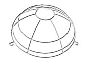 Bewegingssensoren en schemerschakelaars - B.E.G. Wire basket for occupancy detector pd1/2/3/4 - 92199